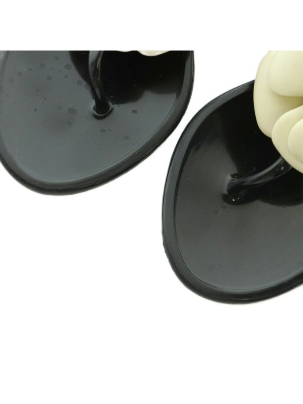 Chanel Camellia Thong Sandals 36 23.0 cm Black - Picture 3 of 9